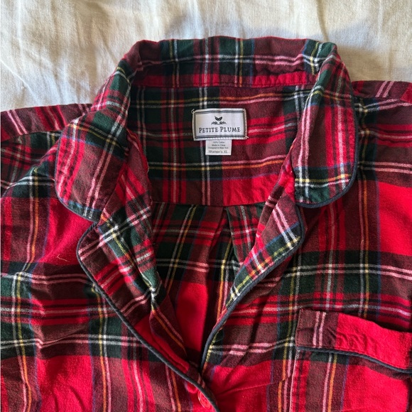 Petite Plume Women's Brushed Cotton Pajama Set in Imperial Tartan | XL - Picture 3 of 9